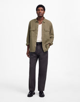 Work Shirt in Cotton-Linen Blend PRESSED SAGE