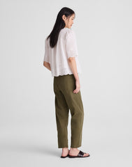 The Darted Barrel-Leg Utility Pant FADED IVY