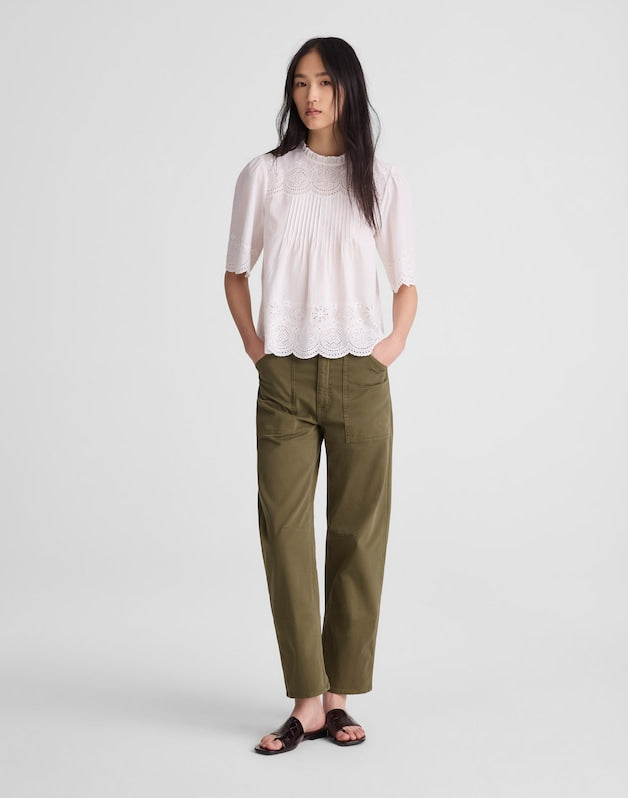 The Darted Barrel-Leg Utility Pant FADED IVY