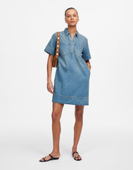 Denim Popover Dress in Robertson Wash ROBERTSON WASH