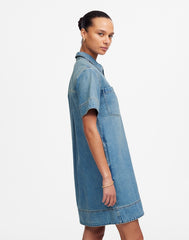 Denim Popover Dress in Robertson Wash ROBERTSON WASH