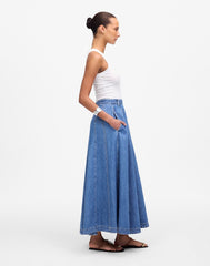 Midi Skirt in Robertson Wash: Airy Denim Edition ROBERTSON WASH