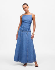 Midi Skirt in Robertson Wash: Airy Denim Edition ROBERTSON WASH