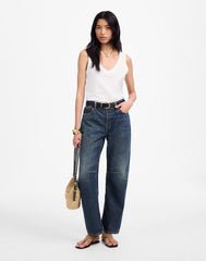 The Tall Darted Barrel-Leg Jean in Danver Wash DANVER WASH