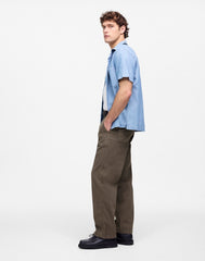 Garment-Dyed Patch Pocket Jeans in Summer Denim BURNT HICKORY
