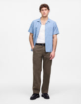 Garment-Dyed Patch Pocket Jeans in Summer Denim BURNT HICKORY
