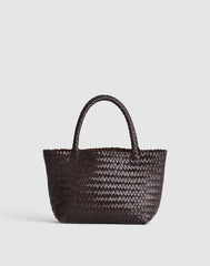 The Handwoven Mini Tote COFFEE BEAN