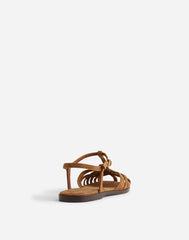The Milano Fisherman Sandal in Suede CUMIN