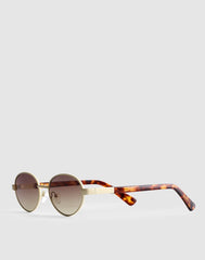 Wire Frame Oval Sunglasses WHITE