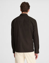 Cotton Poplin Overshirt MOCHA BROWN