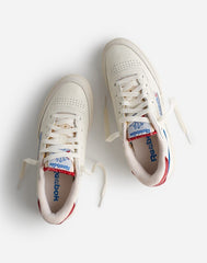 Madewell x Reebok® Club C 85 Sneakers CHALK OPTIMUM BLUE FLASH RED