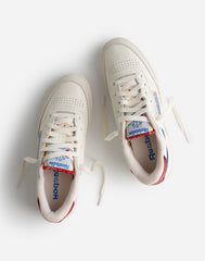 Madewell x Reebok® Club C 85 Sneakers CHALK OPTIMUM BLUE FLASH RED