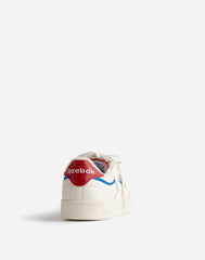 Madewell x Reebok® Club C 85 Sneakers CHALK OPTIMUM BLUE FLASH RED