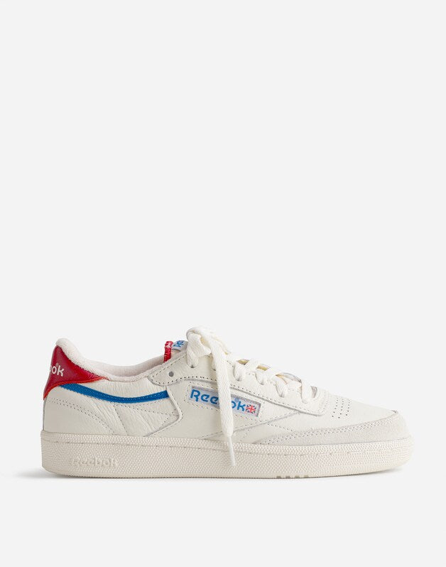 Madewell x Reebok® Club C 85 Sneakers CHALK OPTIMUM BLUE FLASH RED