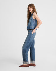 The Pieced Barrel-Leg Full-Length Jean MOSBY WASH