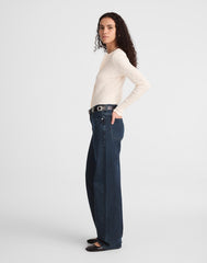 The Low-Slung Baggy Jean BLUE BLACK WASH