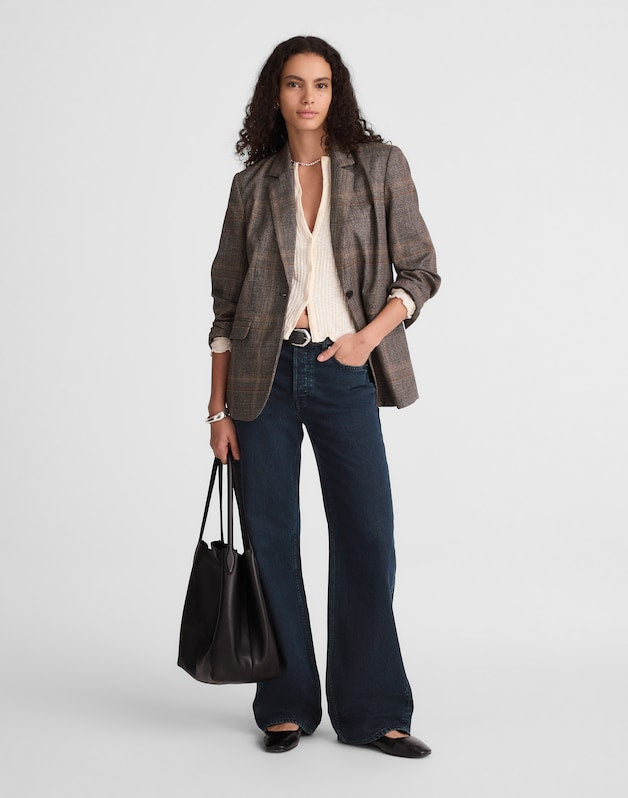 The Low-Slung Baggy Jean BLUE BLACK WASH