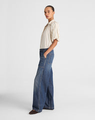 The Low-Slung Baggy Jean in Airy Denim LINDEWOOD WASH