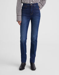 The Pencil Jean in Super Stretch Denim PIPESTONE WASH