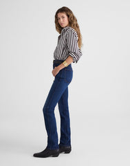 The Pencil Jean in Super Stretch Denim PIPESTONE WASH