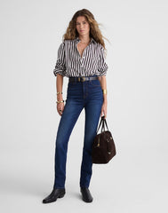 The Pencil Jean in Super Stretch Denim PIPESTONE WASH