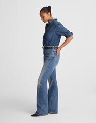 The Curvy Vintage Flare Jean BOUVIER WASH