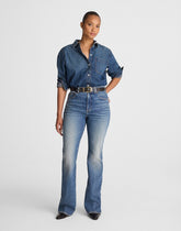 The Curvy Vintage Flare Jean BOUVIER WASH