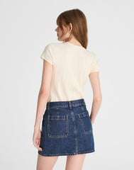 The Emmett Mini Skirt in Greendale Wash GREENDALE WASH