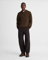 Knit Hoodie DARK MOCHA