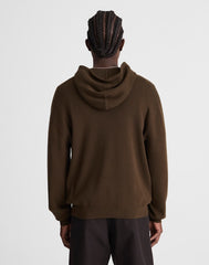 Knit Hoodie DARK MOCHA