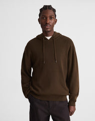 Knit Hoodie DARK MOCHA