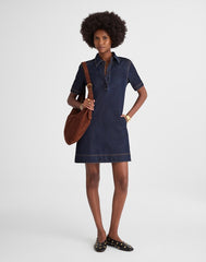 Denim Popover Mini Dress RINSE WASH