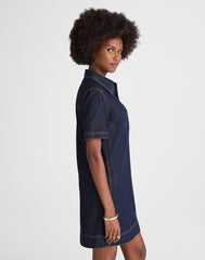 Denim Popover Mini Dress RINSE WASH