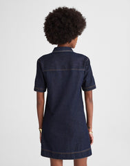Denim Popover Mini Dress RINSE WASH