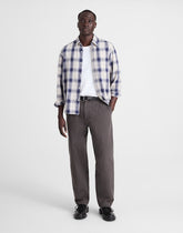 Pleated Twill Trousers SOFT CHARCOAL