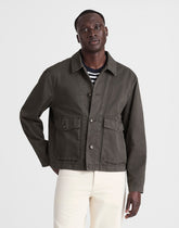 Patch-Pocket Work Jacket SOFT CHARCOAL