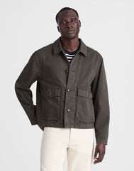 Patch-Pocket Work Jacket SOFT CHARCOAL