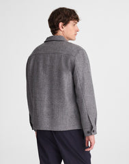 Shirt-Jacket in Italian Wool HTHR GREY