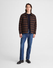 Zip-Front Jacket in Japanese Flannel OMBRE CHECK