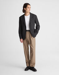 Unstructured Houndstooth Blazer CHARCOAL