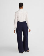 The Curvy Wide-Leg Pant in Garment-Dyed Twill MIDNIGHT NAVY