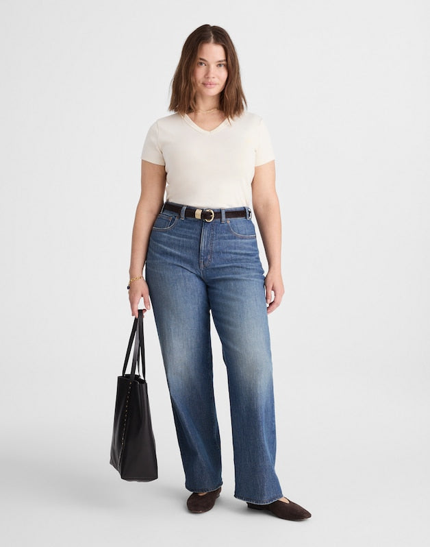 The Plus Perfect Vintage Wide-Leg Jean HARVEY WASH