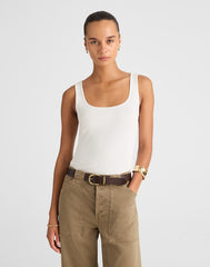 Scoopneck Tank WHITE
