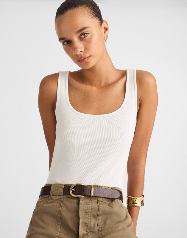 Scoopneck Tank WHITE