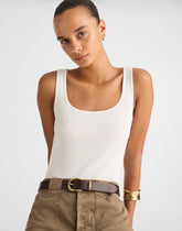 Scoopneck Tank WHITE