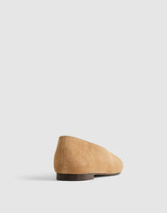 The Mylie Ballet Flat in Suede TAWNY KHAKI