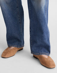 The Mylie Ballet Flat in Suede TAWNY KHAKI