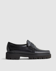 G.H.BASS Grace Super Lug Loafers BLACK
