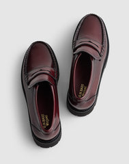 G.H.BASS Grace Super Lug Loafers WINE