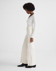 The Wide-Leg Pant in Corduroy VINTAGE IVORY